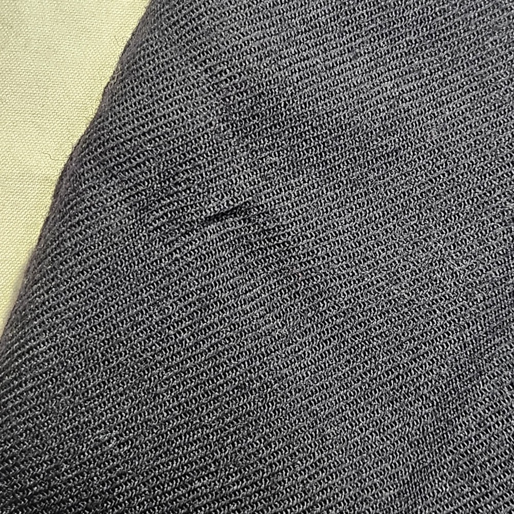 Vintage‎ Talbots Pure Wool Wide Leg Pants Womens 8 Navy Pleated Cuffed USA Made - Picture 6 of 9